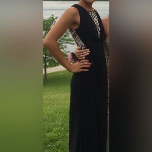 Black tie dress prom dress